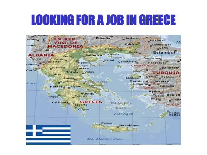 looking for a job in greece