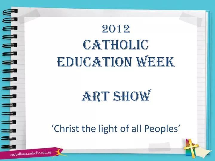 2012 catholic education week art show christ the light of all peoples