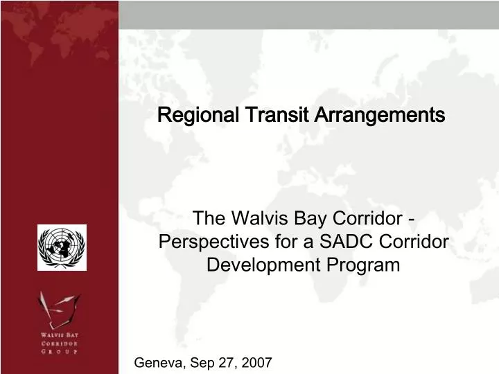 regional transit arrangements