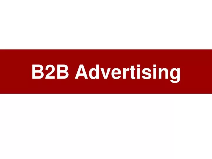 b2b advertising