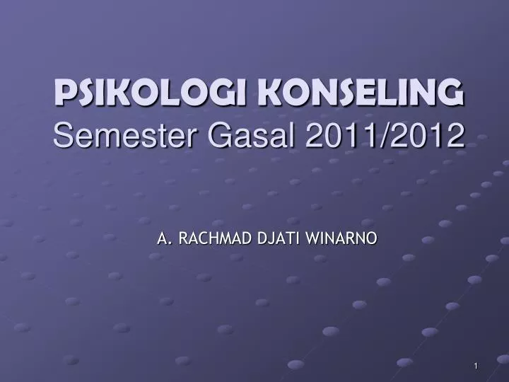 psikolog i konseling semester gasal 20 11 201 2