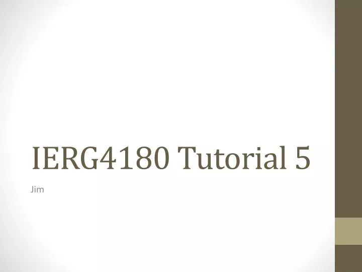 ierg4180 tutorial 5