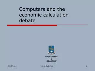 Computers and the economic calculation debate