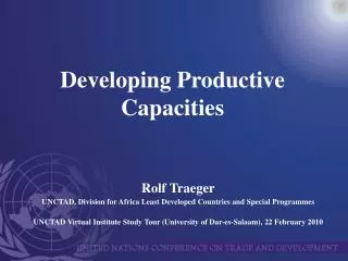 Developing Productive Capacities