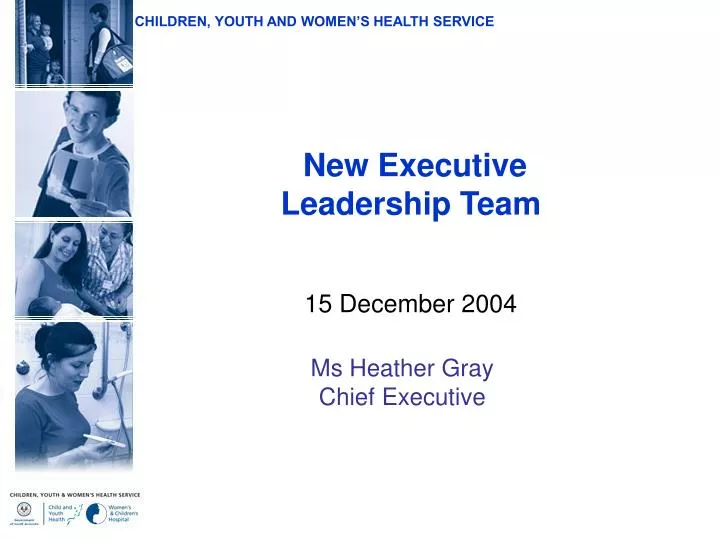 new executive leadership team 15 december 2004