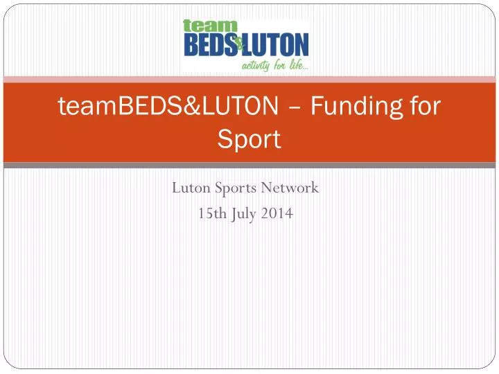 teambeds luton funding for sport