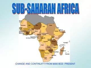 SUB-SAHARAN AFRICA