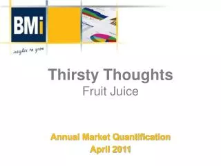 Thirsty Thoughts Fruit Juice