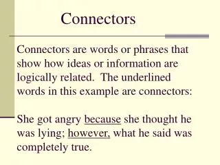 Types of Connectors