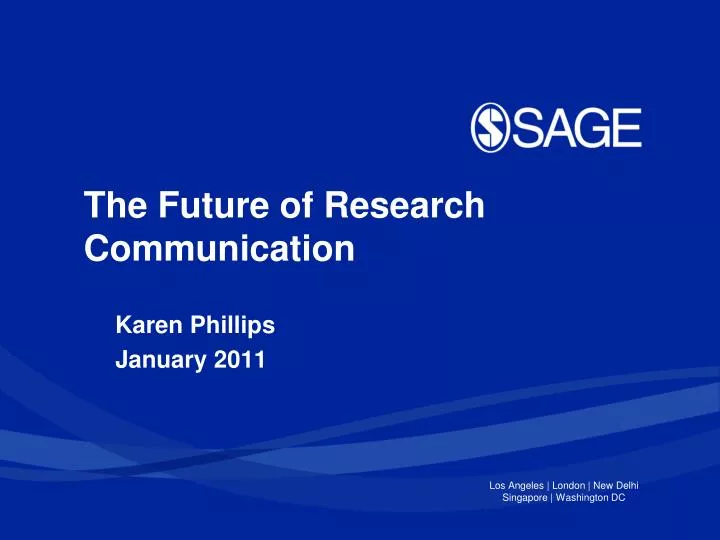 the future of research communication