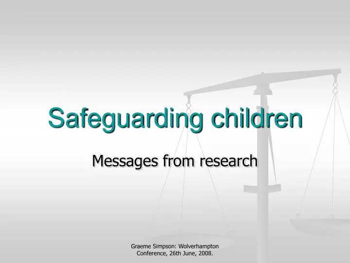 safeguarding children