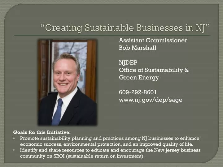 creating sustainable businesses in nj