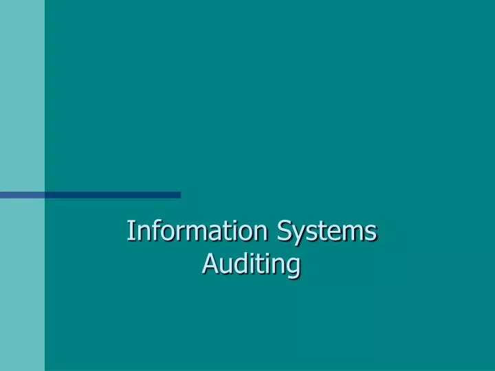 information systems auditing