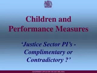 Children and Performance Measures