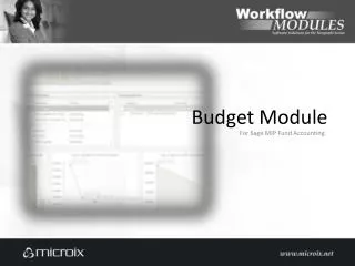 Budget Module