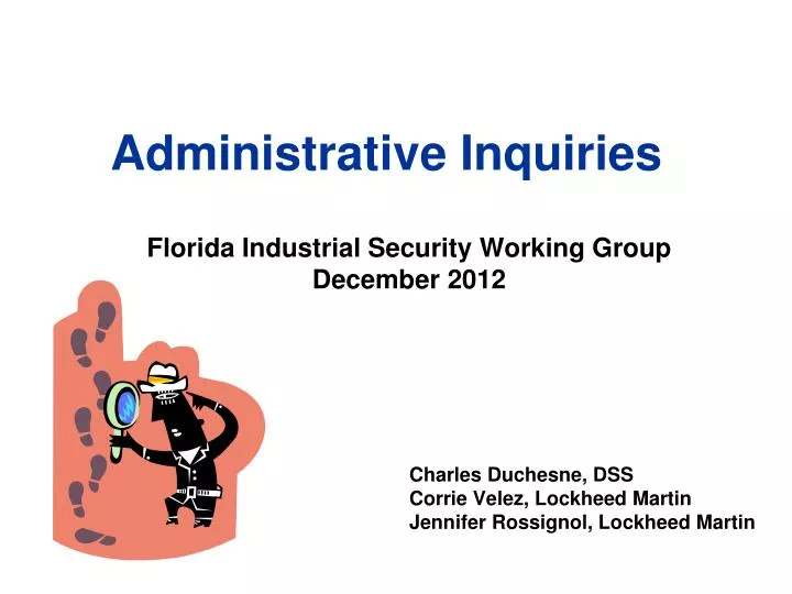 administrative inquiries