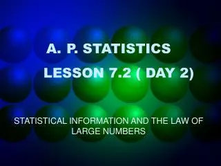 p statistics lesson 7 2 day 2