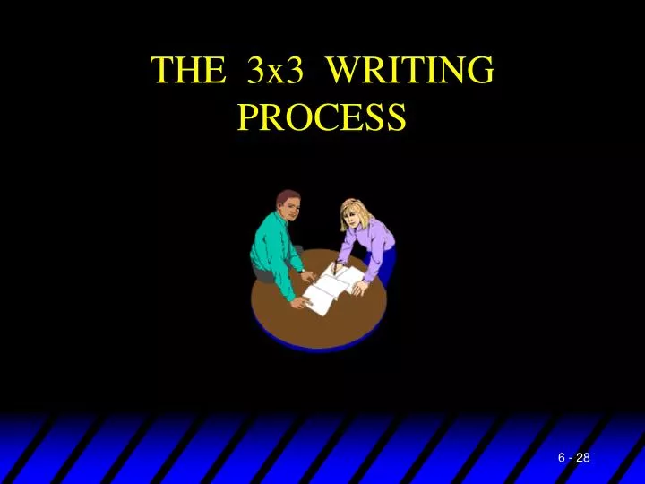 the 3x3 writing process