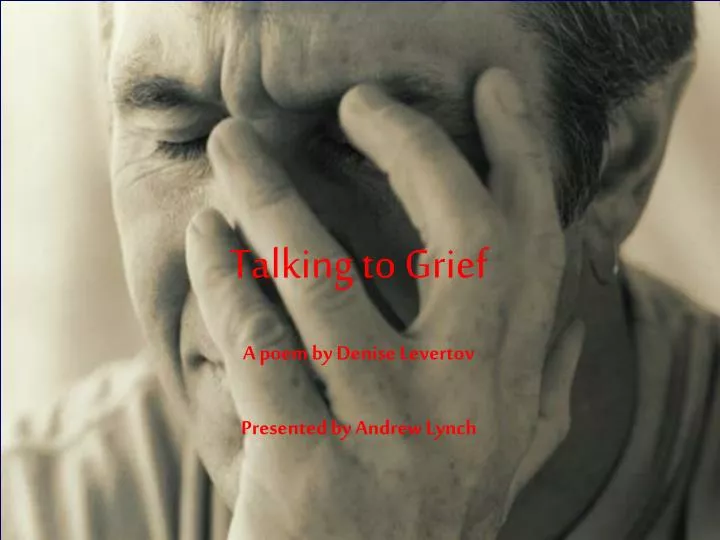 talking to grief