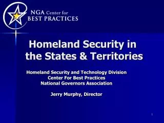 Homeland Security in the States &amp; Territories