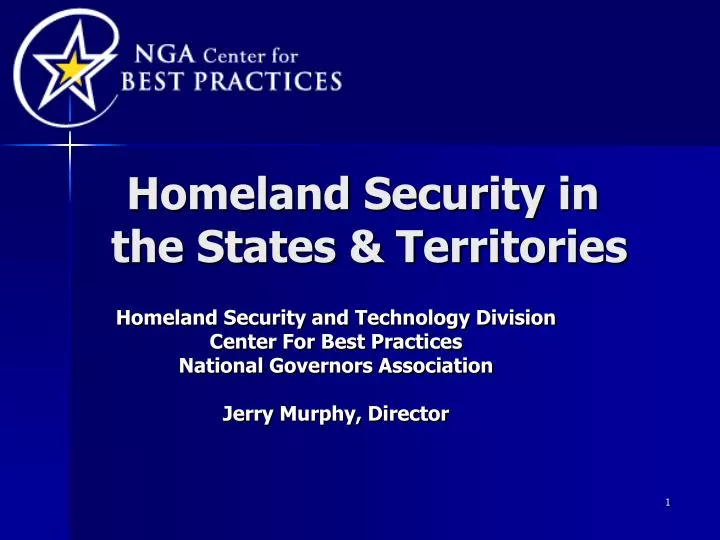homeland security in the states territories