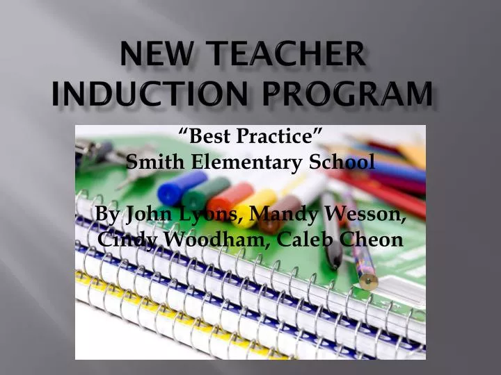 new teacher induction program