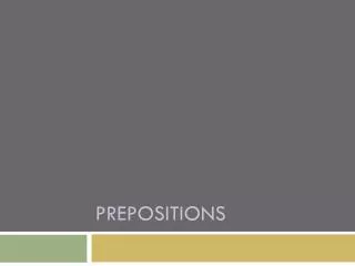 prepositions