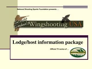 Lodge/host information package