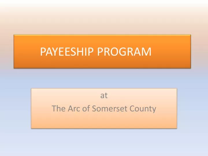 payeeship program