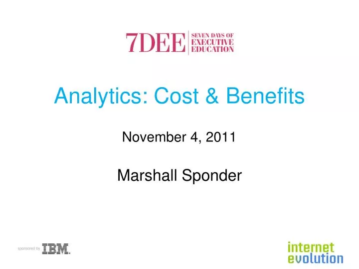 analytics cost benefits