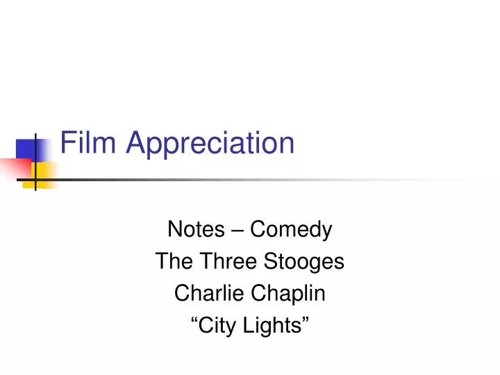 film appreciation