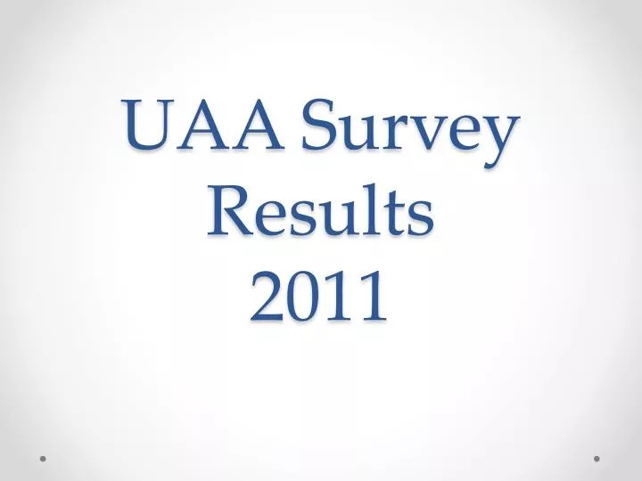 uaa survey results 2011