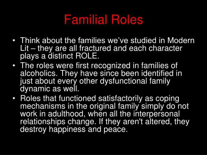 familial roles
