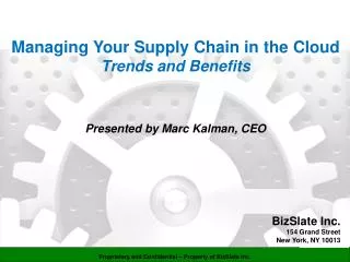 Managing Your Supply Chain in the Cloud Trends and Benefits