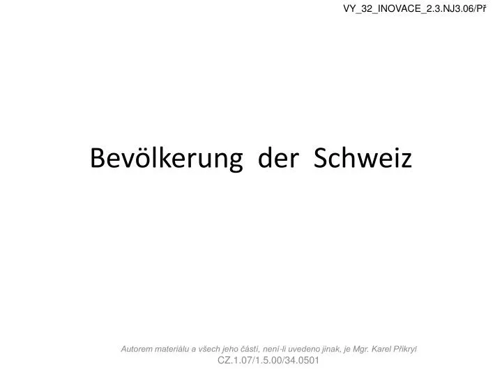 bev lkerung der schweiz