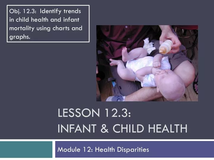 lesson 12 3 infant child health