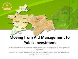 Moving from Aid Management to Public Investment