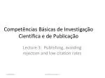 Competências Básicas de Investigação Científica e de Publicação