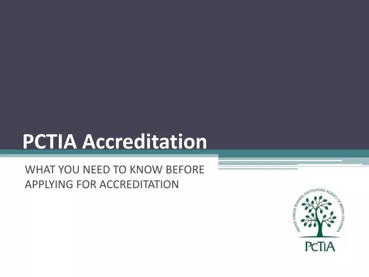 pctia accreditation