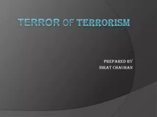 Terror of terrorism