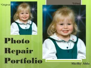 Photo Repair Portfolio