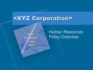 &lt;XYZ Corporation&gt;