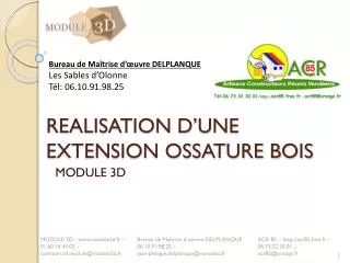realisation d une extension ossature bois