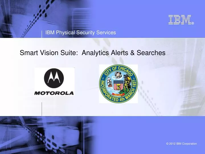 smart vision suite analytics alerts searches