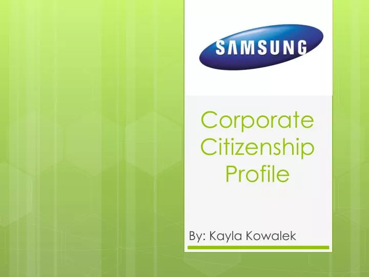 corporate citizenship profile