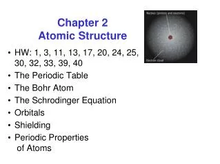 Chapter 2 Atomic Structure