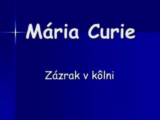 m ria curie