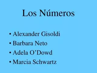 los n meros