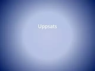uppsats