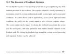 feedback